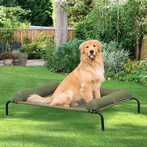 Cooling Elevated Dog Bed, Outdoor Raised Dog Beds, Medium Dogs Cot - Image 6