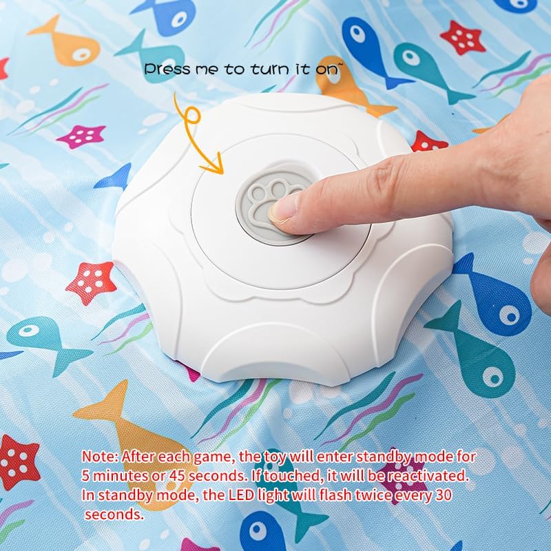 Rechargeable Automatic Cat Toy, 3-Mode Touch-Activated Interactive Toy - Image 6
