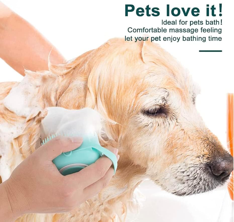 Pet Bath Massage Brush Puppy Dog Cat Grooming Cleaning Soft - Image 3