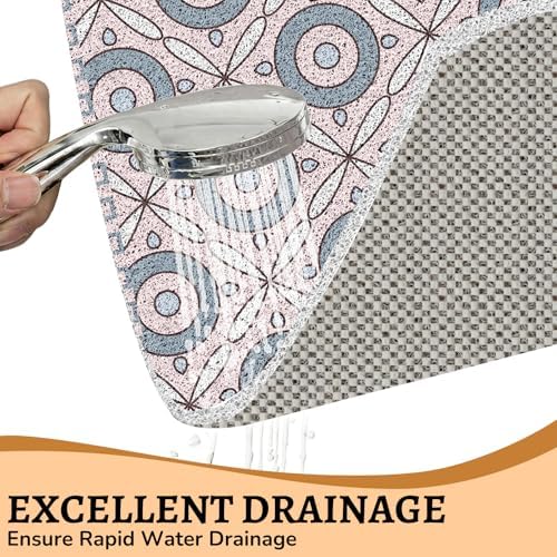 Square Non Slip Shower Mat, Loofah Shower Mats - Image 2